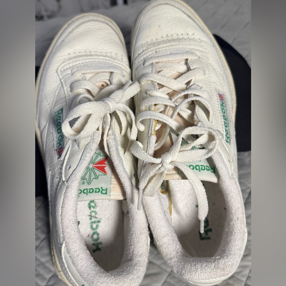 Reebok white sneakers